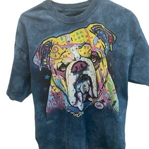 The Mountain Dean Russo Bull Dog Abstract T shirt